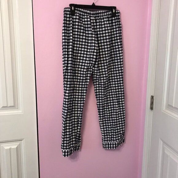 Petite Plume Women’s Cotton Gingham plaid Flannel Pajama Set size large - Picture 5 of 10